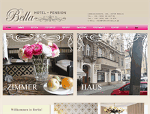 Tablet Screenshot of pension-bella.de